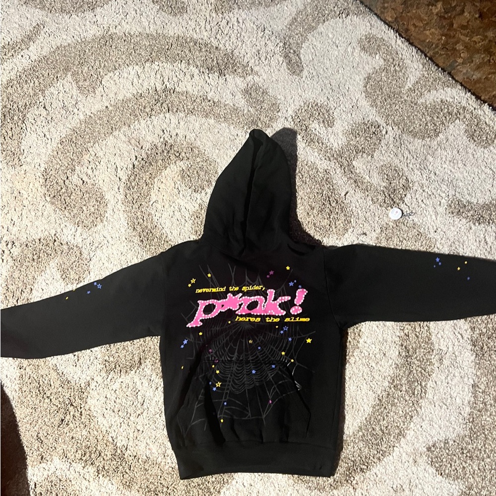 Sp5der P*nk Hoodie Small